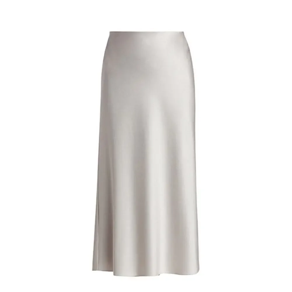 NWT alice + olivia Maeve Slip Skirt Women’s Size 4 silver grey